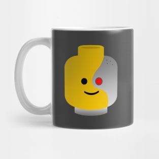 Lego head Cyborg Mug